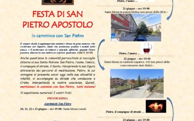 Programma festa di San Pietro Apostolo 2023